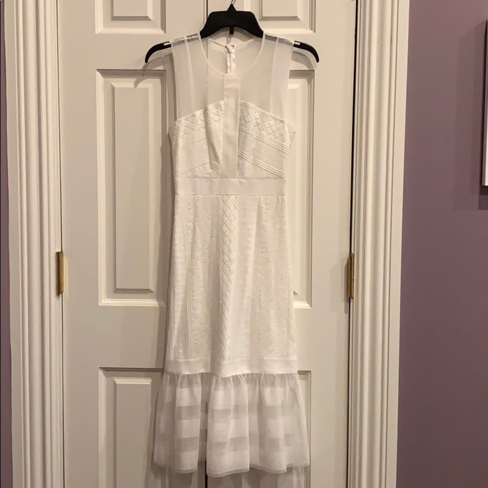{BCBGMaxazria} Midi White Dress! NWOT